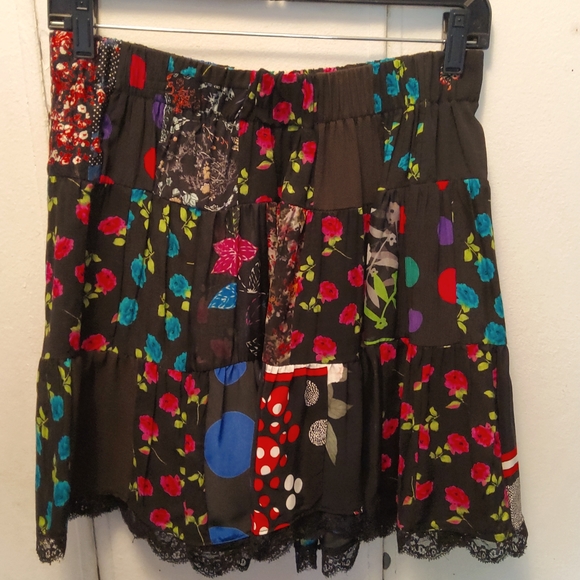 Floral Patch Skirt - Picture 1 of 3